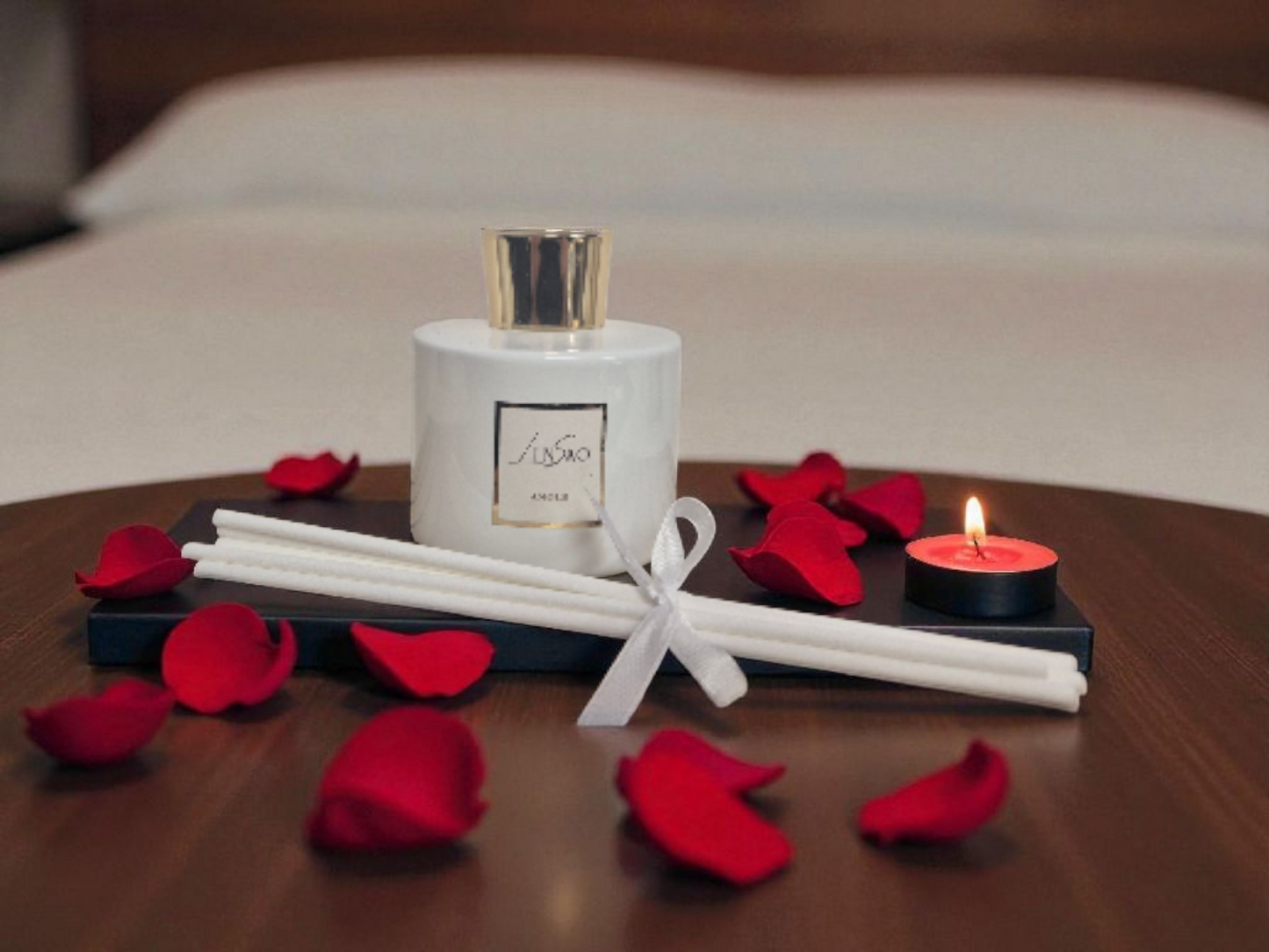 Diffuseur Parfumé en verre blanc 100ml