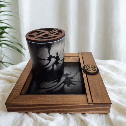 Mini bougie à offrir "pétale poudré"