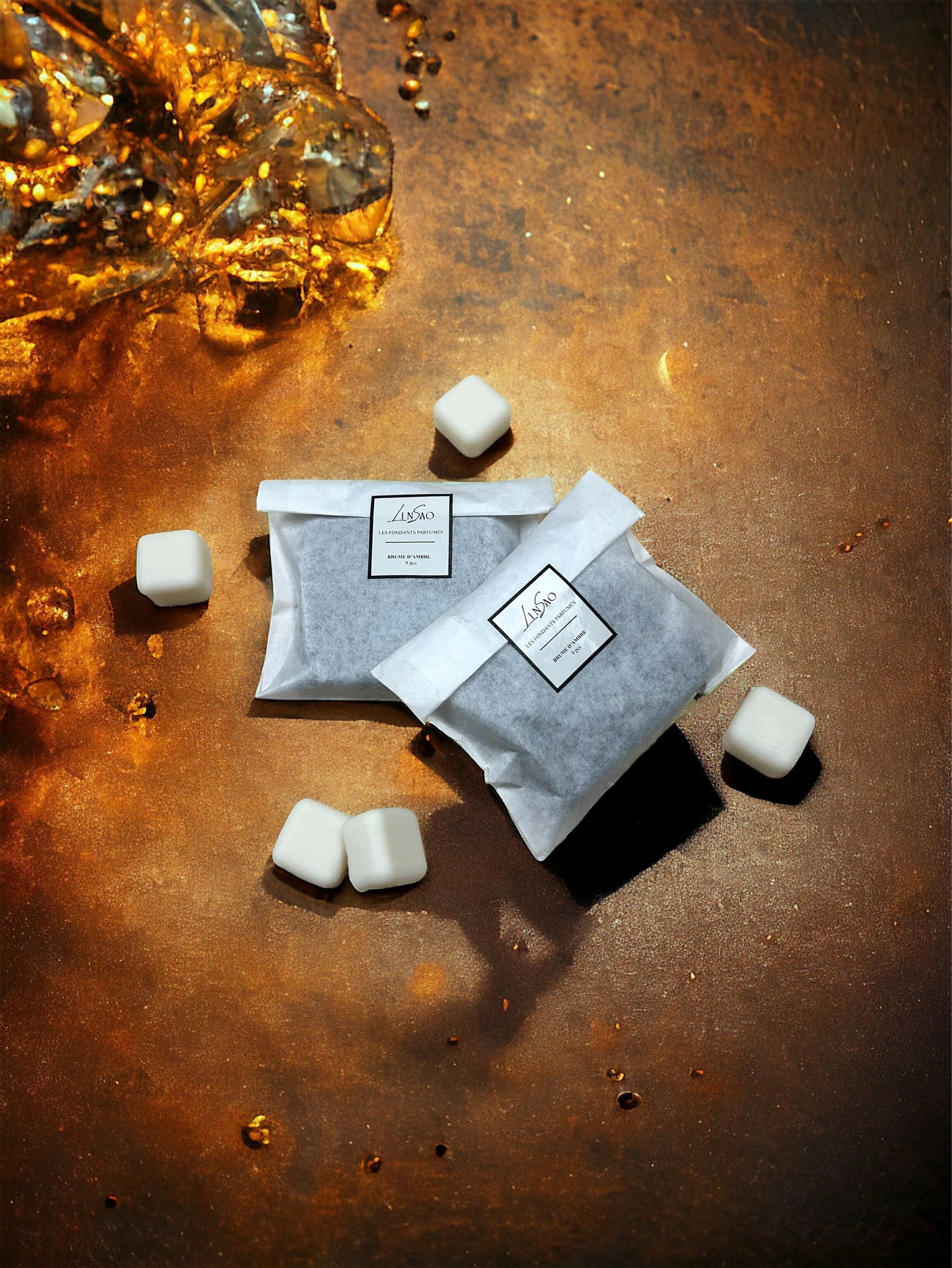 FONDANTS PARFUMÉS 9pcs - BRUME D'AMBRE