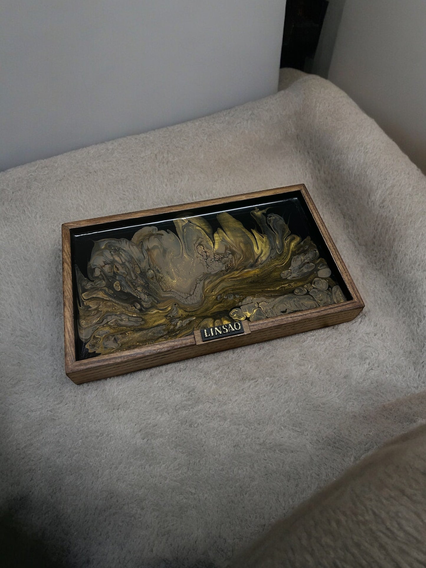 PLATEAU DECORATIF - GOLDEN
