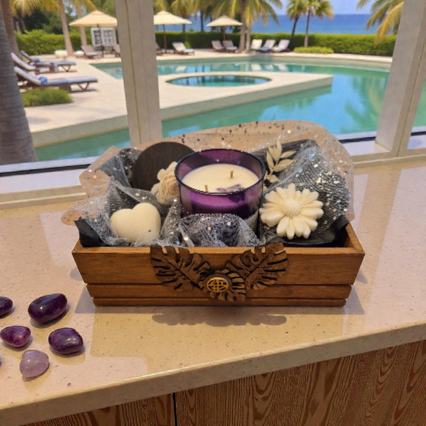 Coffret "Moréa” en Bambou