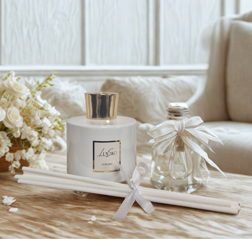 Diffuseur Parfumé en verre blanc 100ml