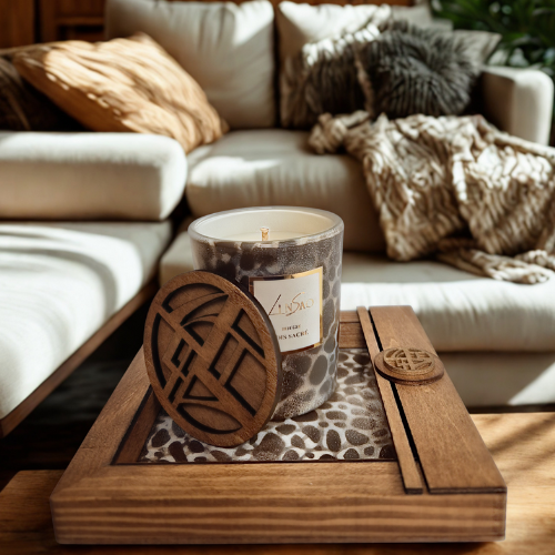 Mini bougie à offrir "Bois sacré"