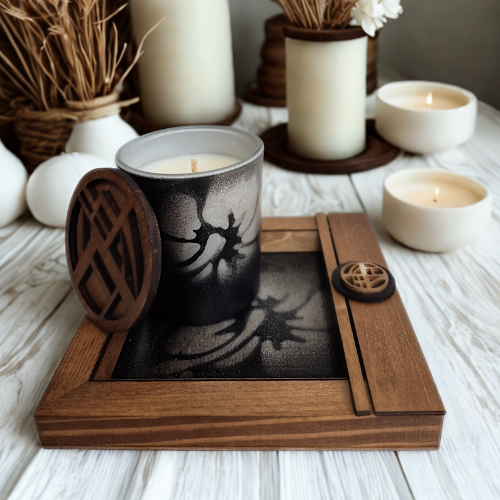 Mini bougie à offrir "pétale poudré"